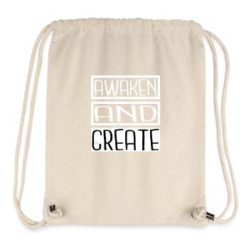 happy jokes fostering innovation - Stanley/Stella recycelter Gym Bag - Naturweiß - Vorne