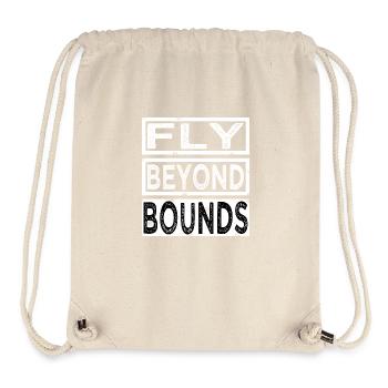 embracing freedom statement funny quote funny - Stanley/Stella recycelter Gym Bag - Naturweiß - Vorne