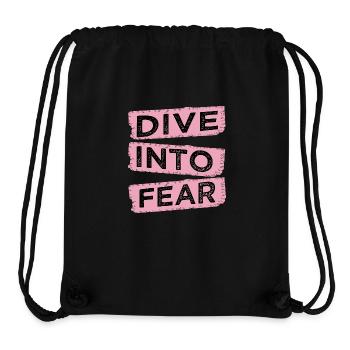 quote resilient courage extreme sports - Stanley/Stella recycelter Gym Bag - Schwarz - Vorne