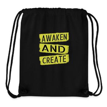 gift idea enlightenment quotes - Stanley/Stella recycelter Gym Bag - Schwarz - Vorne