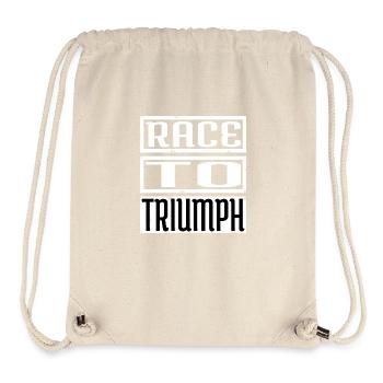 Horse Racing Lifestyle Excitement Activities - Stanley/Stella Recycled Gym Bag - natural - Front