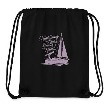 Voile, Voilier, Étoiles, Télescope - Sac à cordon recyclé Stanley/Stella - noir - Devant