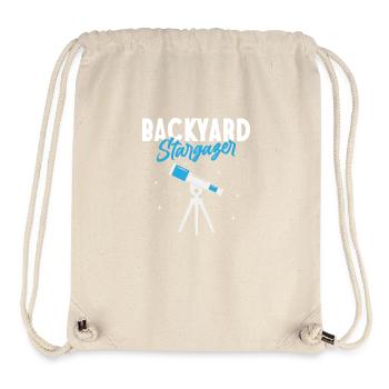 Backyard Stargazer Stars Planets Astronomy - Stanley/Stella Recycled Gym Bag - natural - Front