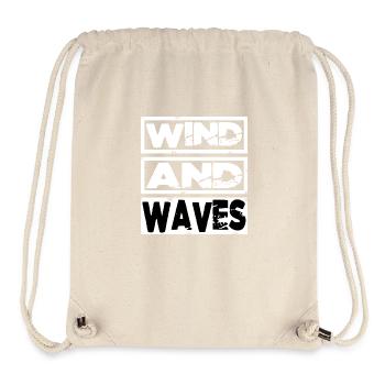 living freely windsurfing adventures birthday - Stanley/Stella recycelter Gym Bag - Naturweiß - Vorne