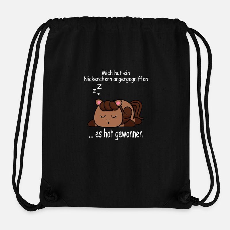 Mich hat ein Nickerchen - Frauen T-Shirt - Stanley/Stella recycelter Gym Bag - Schwarz