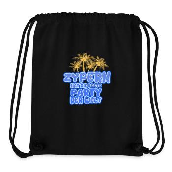 Zypern als Urlaub - Stanley/Stella recycelter Gym Bag - Schwarz - Vorne