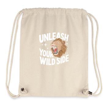 Lion Lion Animal Africa - Stanley/Stella Recycled Gym Bag - natural - Front