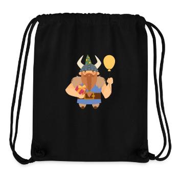 Geburtstag Wikinger Papa - Stanley/Stella recycelter Gym Bag - Schwarz - Vorne