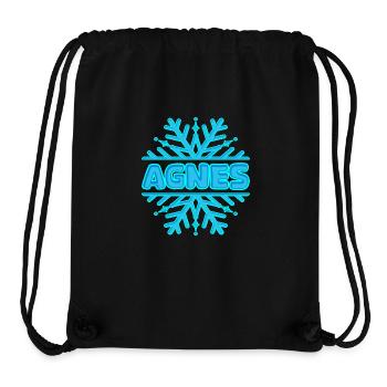 Geschenk für Agnes - Stanley/Stella recycelter Gym Bag - Schwarz - Vorne