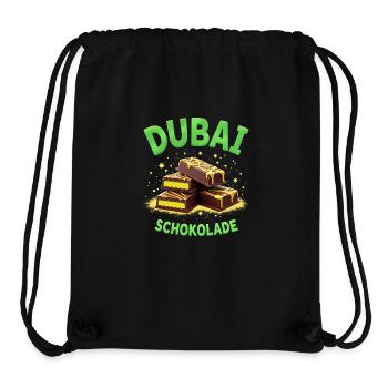 Chocolat de Dubaï - Chocolate Fun - Sac à cordon recyclé Stanley/Stella - noir - Devant