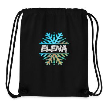 Geschenk für Elena - Stanley/Stella recycelter Gym Bag - Schwarz - Vorne
