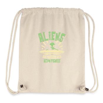 Les extraterrestres sont obsédés par les figurines - Sac à cordon recyclé Stanley/Stella - blanc naturel - Devant