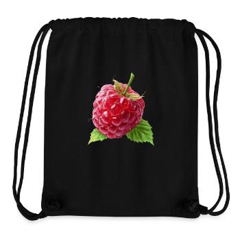 Himbeere - Stanley/Stella recycelter Gym Bag - Schwarz - Vorne
