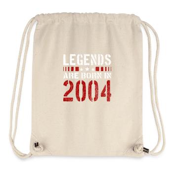 LÉGENDES SONT EN 2004 T-SHIRT NÉ DE NOËL ANNIVERSAIRE - Sac à cordon recyclé Stanley/Stella - blanc naturel - Devant