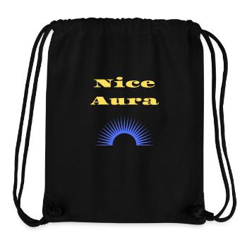Nice Aura Bro, Gute Energie, Positive Ausstrahlung - Stanley/Stella recycelter Gym Bag - Schwarz - Vorne
