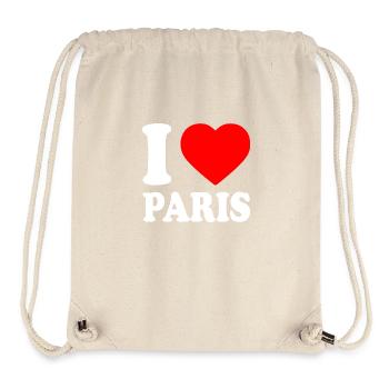 I love paris - Stanley/Stella recycelter Gym Bag - Naturweiß - Vorne