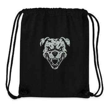 Angry angry dog - Stanley/Stella Recycled Gym Bag - black - Front