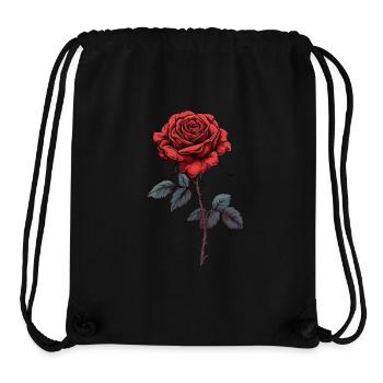 Rose rot dornen Blume - Stanley/Stella recycelter Gym Bag - Schwarz - Vorne