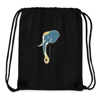 Elefant Bunt von by Isa.unprofessional - Stanley/Stella recycelter Gym Bag - Schwarz - Vorne