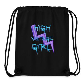 Hochspannungs-Mädchen - Stanley/Stella recycelter Gym Bag - Schwarz - Vorne