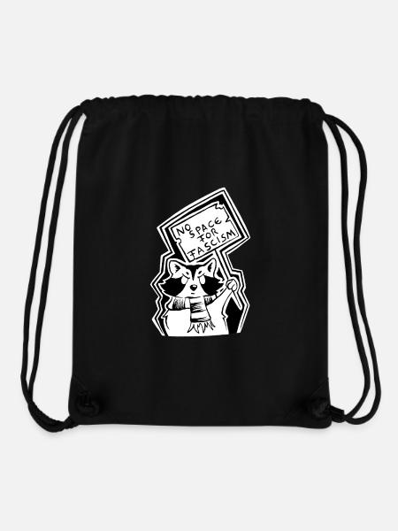 Trashpanda against Fascism - Stanley/Stella recycelter Gym Bag - Schwarz