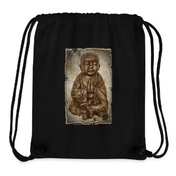 Buddhistischer Mönch - antique style - Stanley/Stella recycelter Gym Bag - Schwarz - Vorne