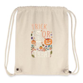 trick or treat - Stanley/Stella recycelter Gym Bag - Naturweiß - Vorne
