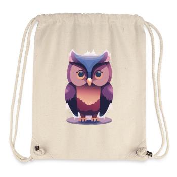Owl Guardian (Dreamy Animals Collection) - Stanley/Stella Recycled Gym Bag - natural - Front