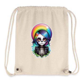 Halloween - Rock & Regenbogen - Stanley/Stella recycelter Gym Bag - Naturweiß - Vorne