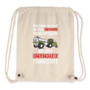 Wir können nicht so viel Scheisse transportieren - Stanley/Stella recycelter Gym Bag - Naturweiß - Vorne