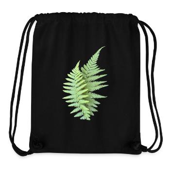 Farn Blätter Farnblätter grün - Stanley/Stella recycelter Gym Bag - Schwarz - Vorne