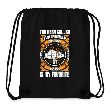Papa Vater Sohn Geschenkidee Called A Lot Of Names - Stanley/Stella recycelter Gym Bag - Schwarz - Vorne