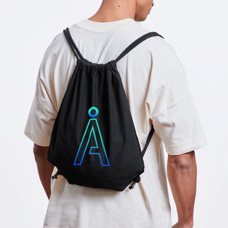 Futuristic Alpha: A Modern Gradient Design Stanley/Stella recycelter Gym Bag