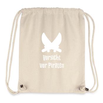 Méfiez-vous des pirates - Sac à cordon recyclé Stanley/Stella - blanc naturel - Devant