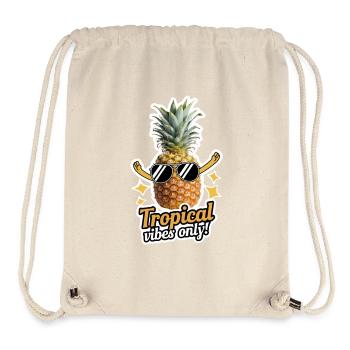 Tropical Vibes Only - Pineapple Sunglasses - Stanley/Stella Recycled Gym Bag - natural - Front