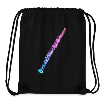 Querflöte - Stanley/Stella recycelter Gym Bag - Schwarz - Vorne