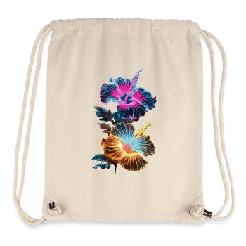 Orchideen für eine Floristin - Stanley/Stella recycelter Gym Bag - Naturweiß - Vorne