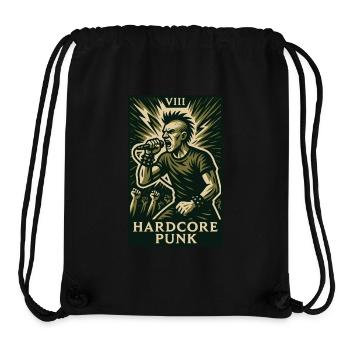 Hardcore-Punk (Karte VIII) - Stanley/Stella recycelter Gym Bag - Schwarz - Vorne
