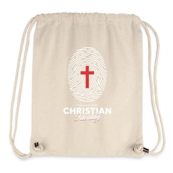Fingerprint Cross Identity Christian Streetwear - Stanley/Stella Recycled Gym Bag - natural - Front