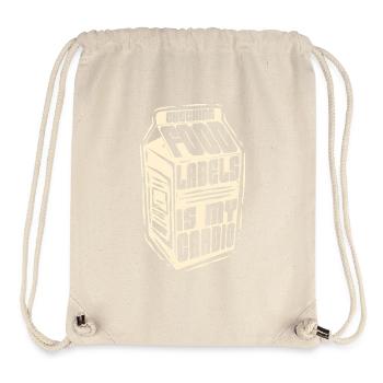 Laktoseintolerant Checking Food Labels - Stanley/Stella recycelter Gym Bag - Naturweiß - Vorne
