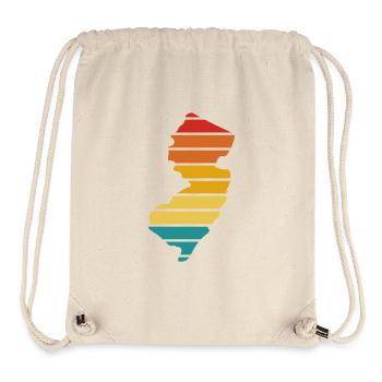 New Jersey - United States of America - Stripes - Stanley/Stella Recycled Gym Bag - natural - Front