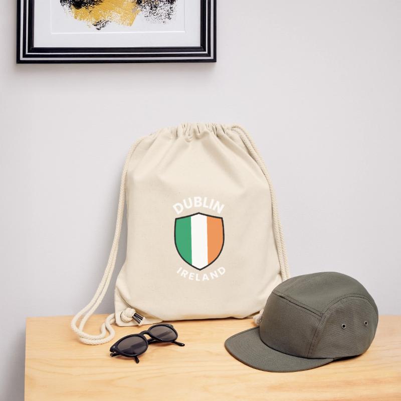 Dubliner Schild mit den Farben Irlands Stanley/Stella recycelter Gym Bag