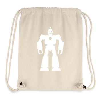 Robots – Technologie de l’IA Science-fiction Nerd Design - Sac à cordon recyclé Stanley/Stella - blanc naturel - Devant