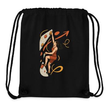 Femmes chemises de boulder – Femme graphique de motivation - Sac à cordon recyclé Stanley/Stella - noir - Devant