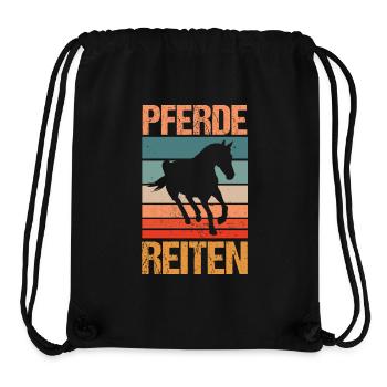 Reiten Pferdeliebhaber Reiterhof Pferde - Stanley/Stella recycelter Gym Bag - Schwarz - Vorne