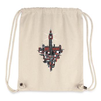London Skyline Big Ben - Stanley/Stella recycelter Gym Bag - Naturweiß - Vorne