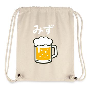 Japanese Neta Beer Drinking Funny Water Lover - Stanley/Stella Recycled Gym Bag - natural - Front