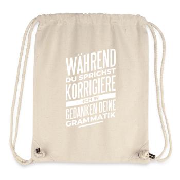 Grammatik Profi - Stanley/Stella recycelter Gym Bag - Naturweiß - Vorne