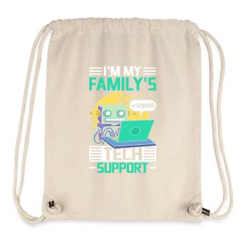 Robo de support technique familial - Sac à cordon recyclé Stanley/Stella - blanc naturel - Devant