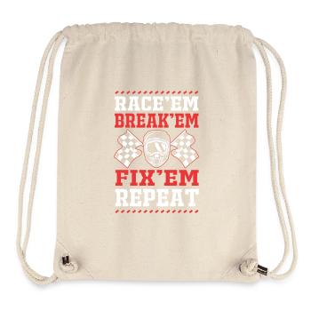 Drag Race - Stanley/Stella Recycled Gym Bag - natural - Front